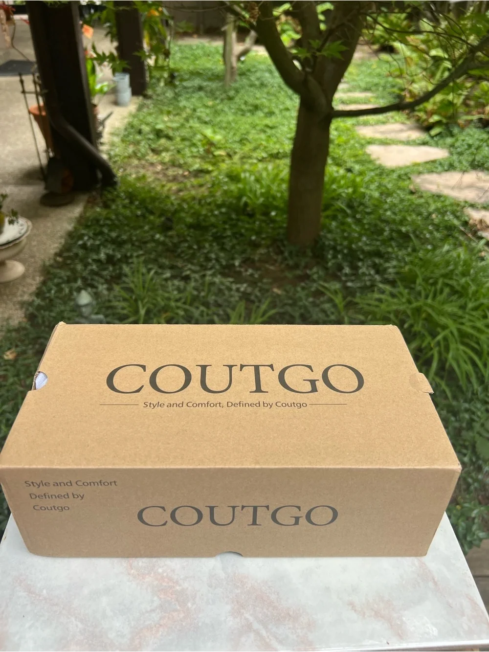 Coutgo Womens Slingback High Heels with Bow Tie Accent.